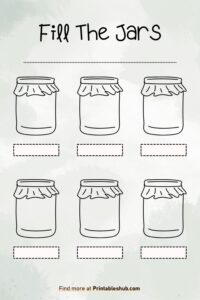 Printable Blank Fill the Jars Templates [PDF Included] - Printables Hub