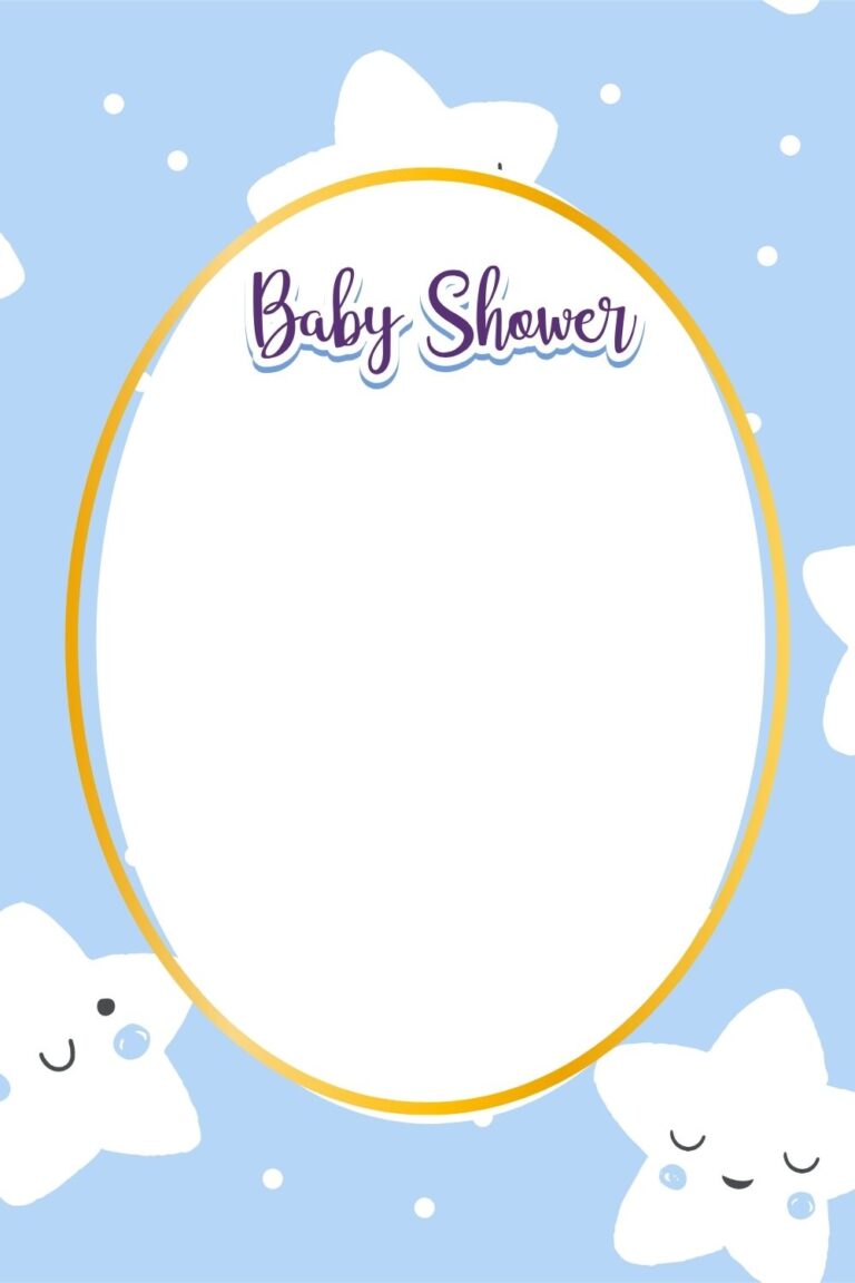 Printable Blank Baby Shower Invitation Templates [PDF Included ...