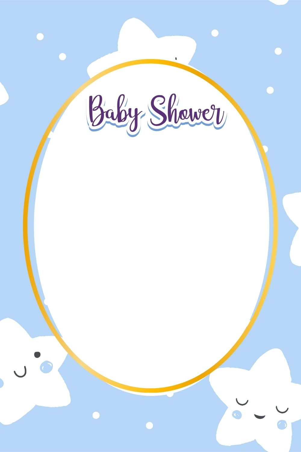 Printable Blank Baby Shower Invitation Templates [PDF Included ...