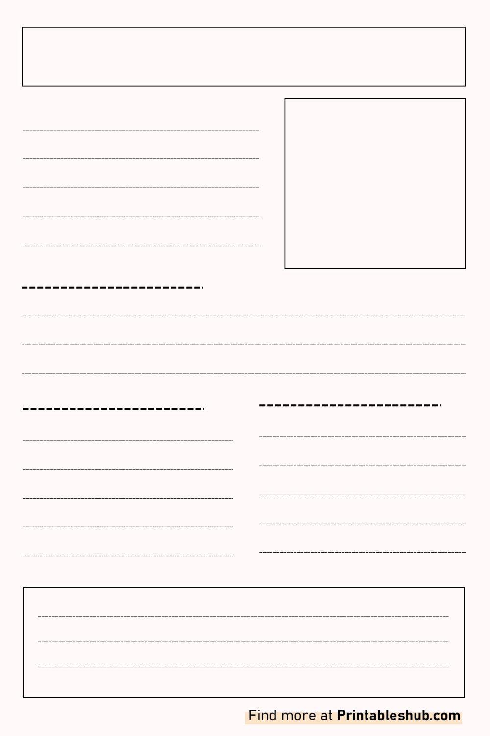 Free Printable Blank Fact Sheet Templates [PDF Included] - Printables Hub