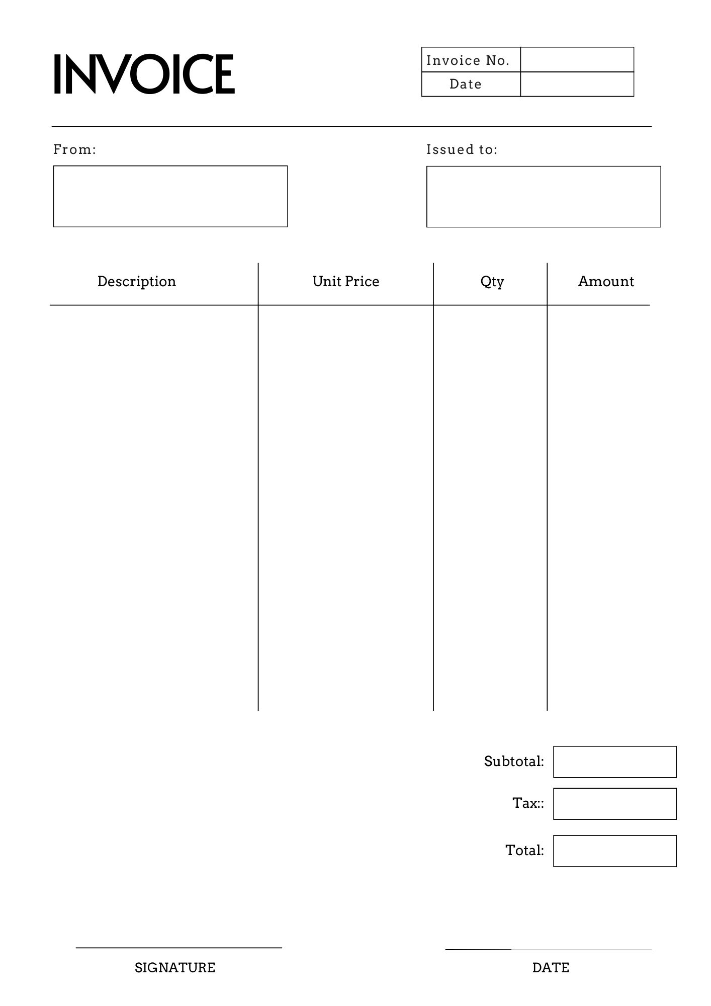 Printable Invoice Forms Prntbl concejomunicipaldechinu gov co Printable Invoice Forms Prntbl concejomunicipaldechinu gov co