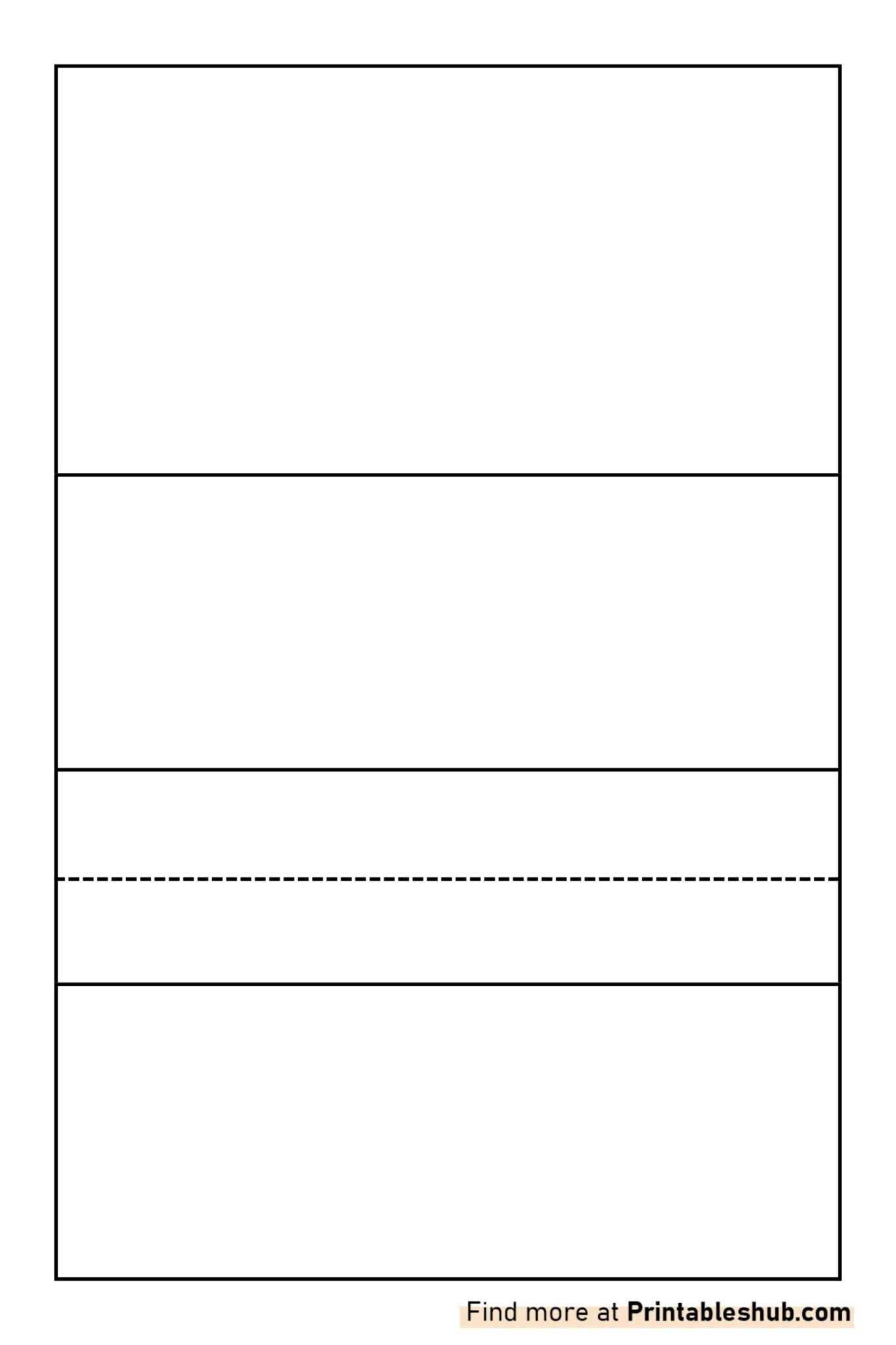 Free printable blank one pager templates pdf included printables hub