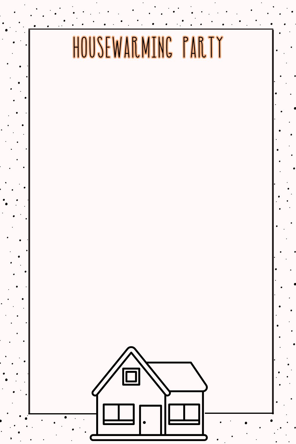 Blank Housewarming Party Invitation Templates [Printable PDFs Also ...