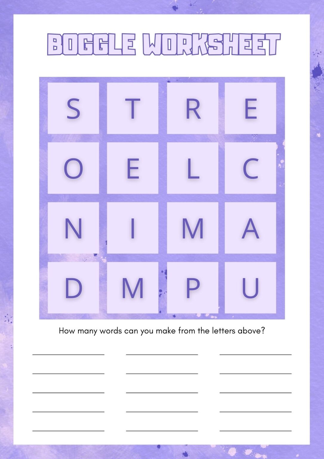 Free Printable Boggle Worksheets - Boggle Worksheet 12 1086x1536 