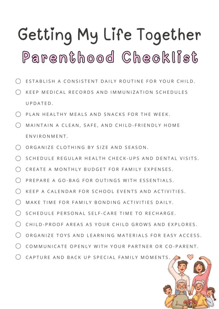 Printable Getting My Life Together Checklist