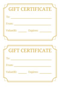 Free Printable Blank Gift Certificate Templates [PDF Included ...