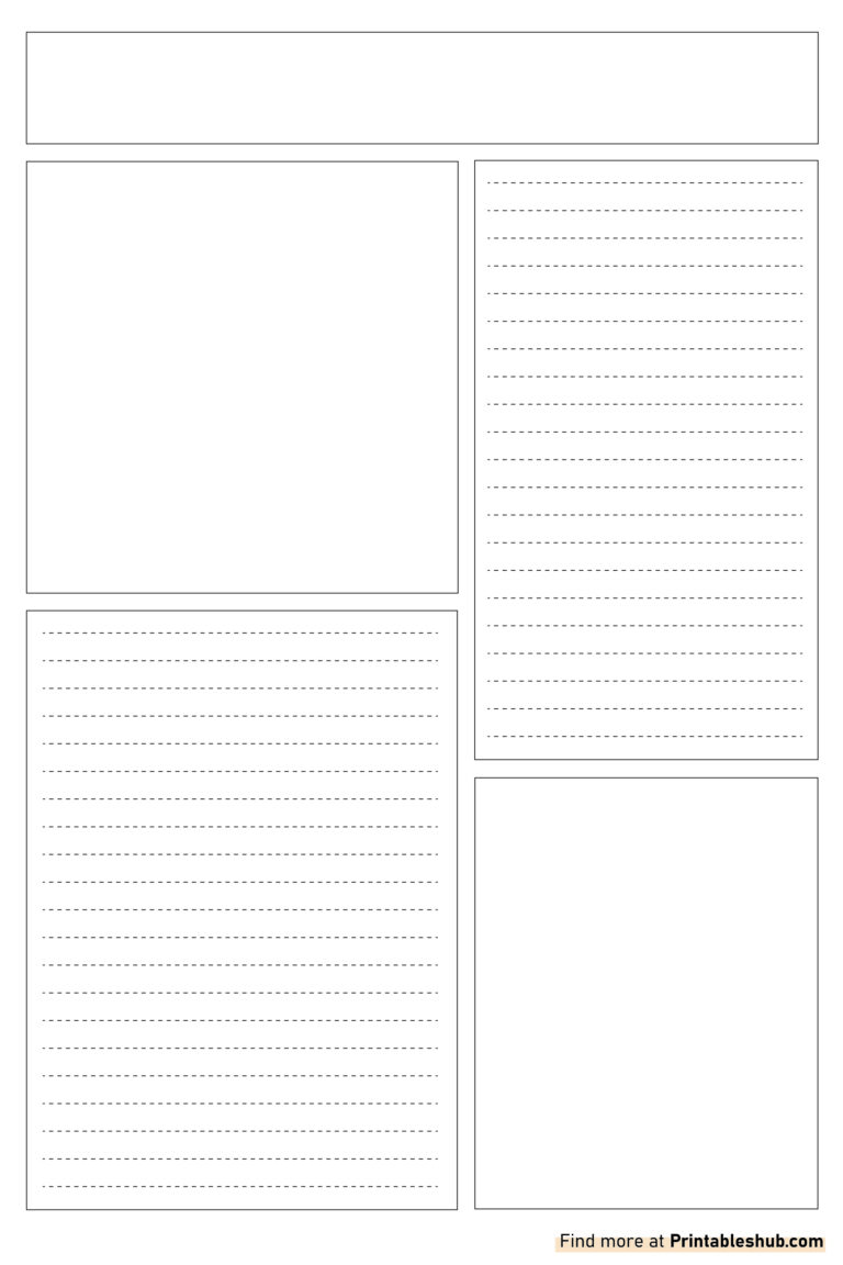 Free Printable Blank Newspaper - Newspaper Templates 5 01 768x1152 