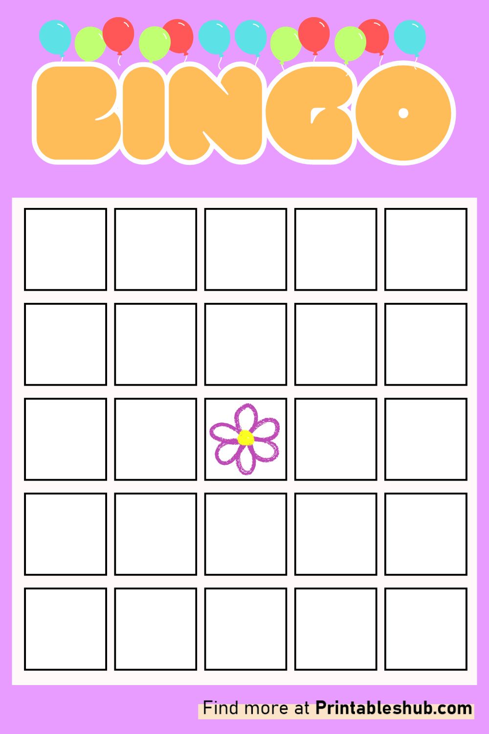 Printable Blank Baby Shower Bingo Templates [PDF Included] - Printables Hub