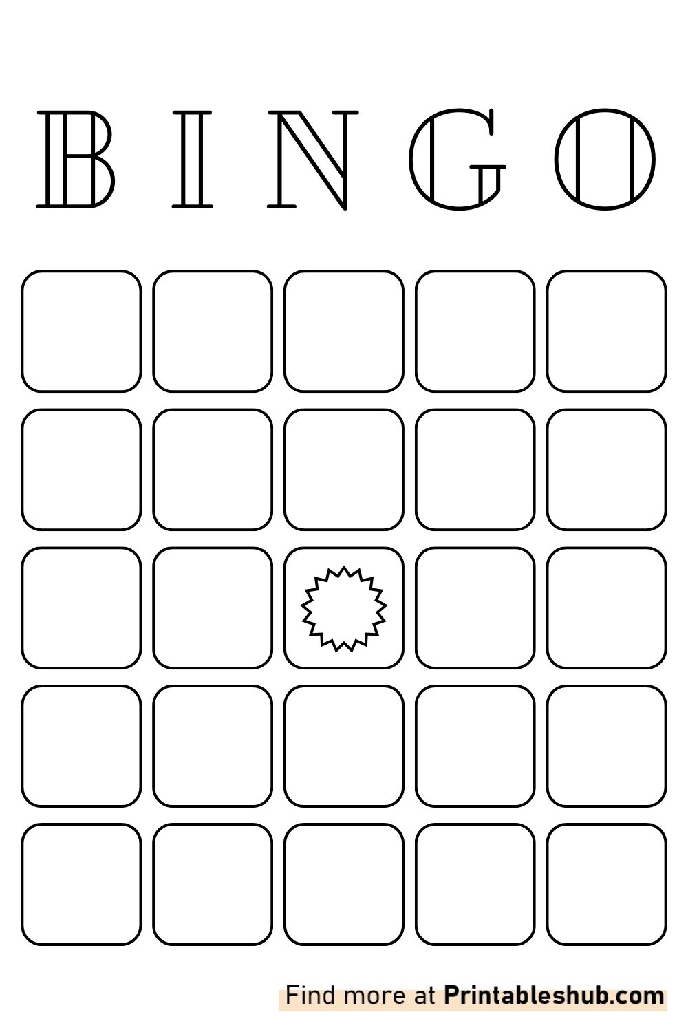 Free Printable Blank Bingo Cards Template [PDF] (3x3, 4x4,5x5)(2 Per ...