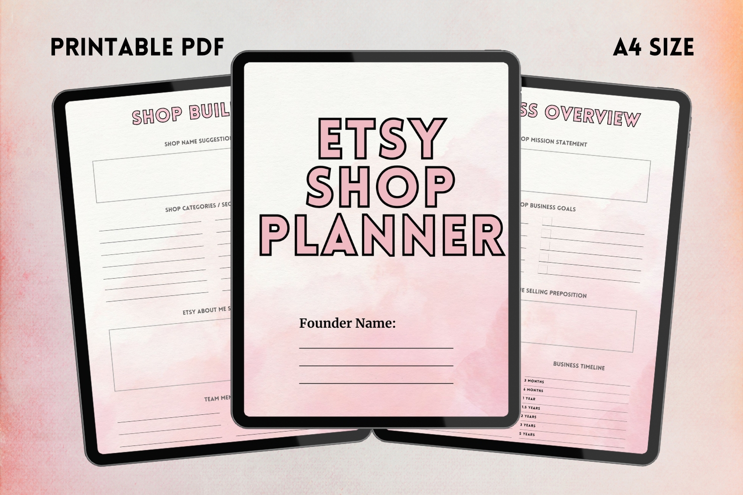 Free Etsy Shop Planner Bundle - Printables Hub