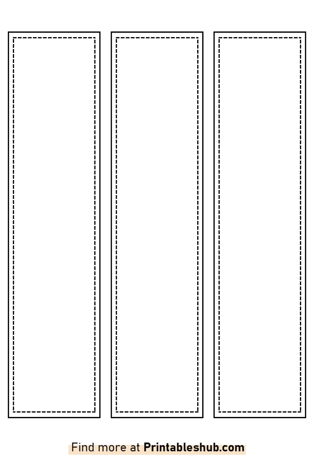 Free Printable Blank Bookmark Templates PDF Included Printables Hub Free Printable Blank Bookmark Templates PDF Included Printables Hub
