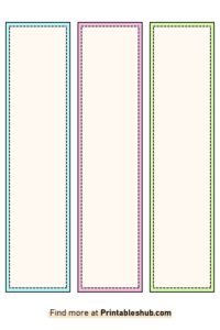 Free Printable Blank Bookmark Templates [PDF Included] - Printables Hub