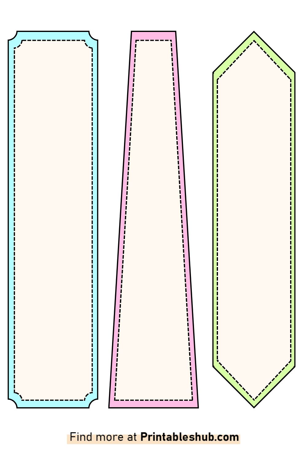 Free Printable Blank Bookmark Templates [PDF Included] - Printables Hub