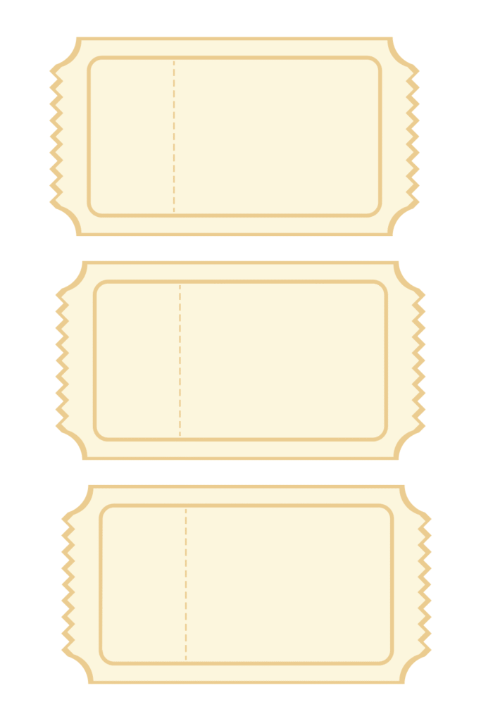 Blank Ticket Designs Template