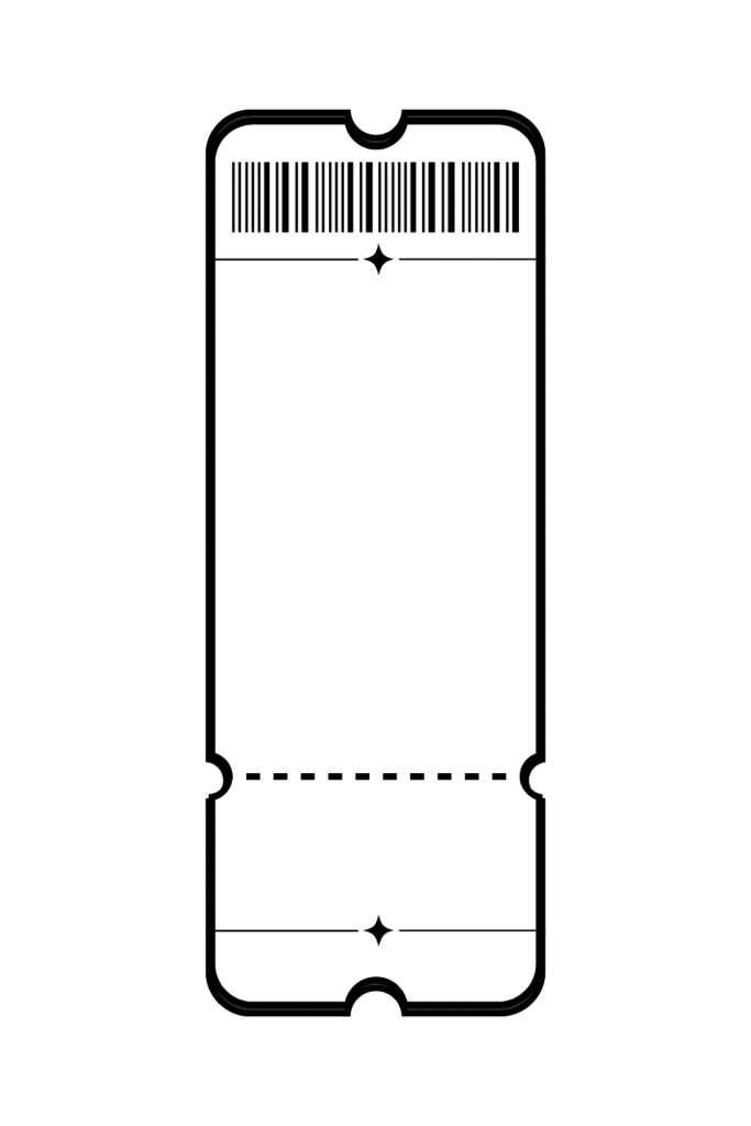 Blank Ticket Designs Template
