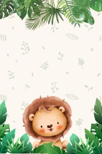 Free Printable Blank Safari Invitation Templates [PDF Included ...