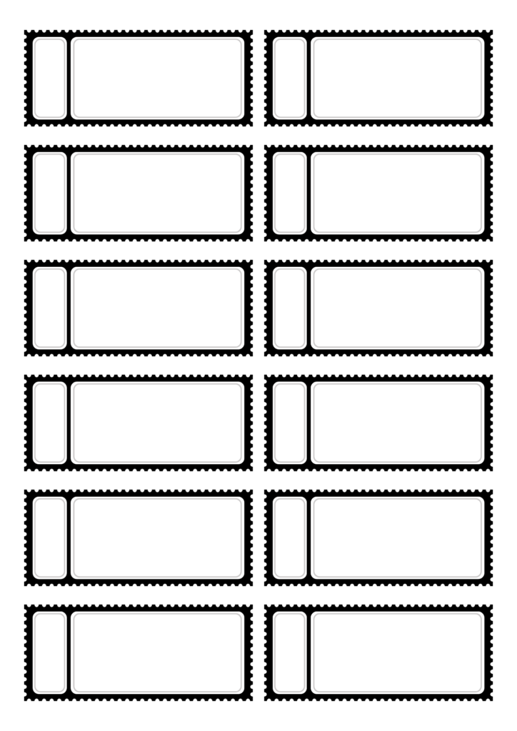Blank Ticket Designs Template