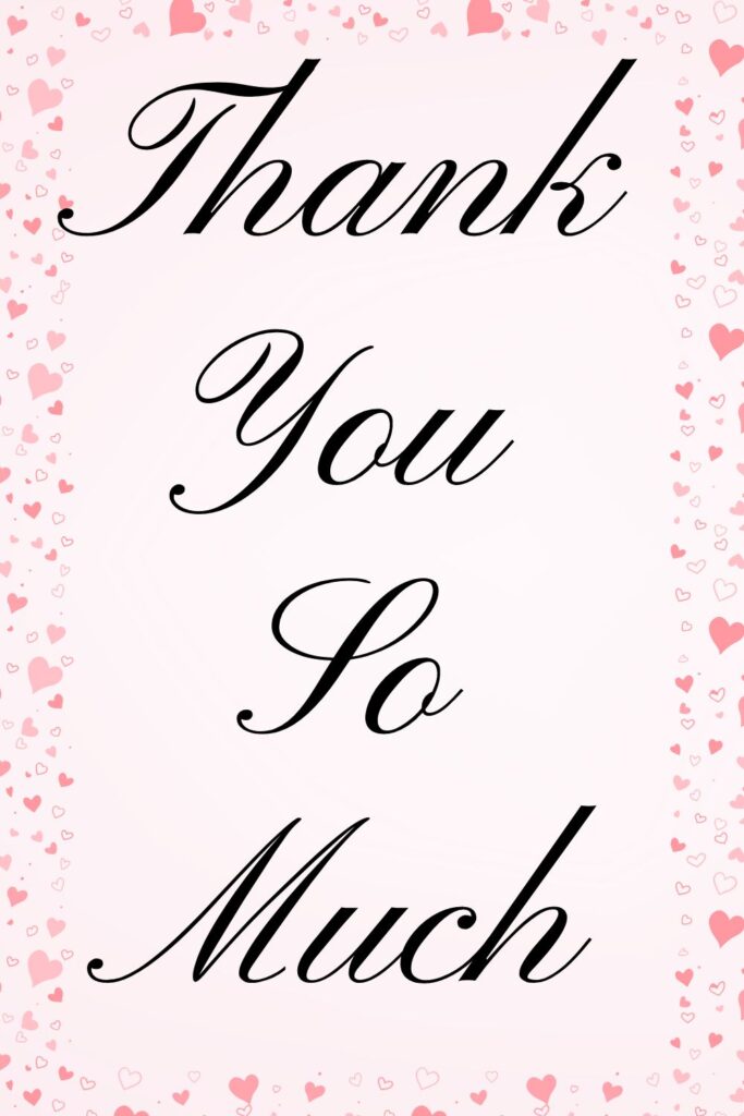 Printable Thank You Card Templates - Printables Hub