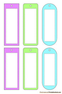 Free Printable Blank Bookmark Templates [PDF Included] - Printables Hub