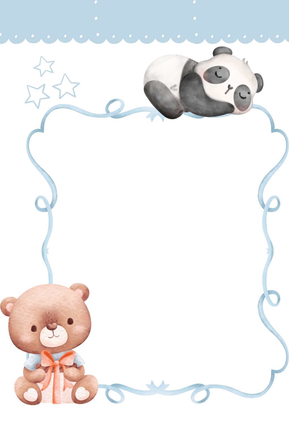 Printable Blank Baby Shower Invitation Templates [PDF Included ...