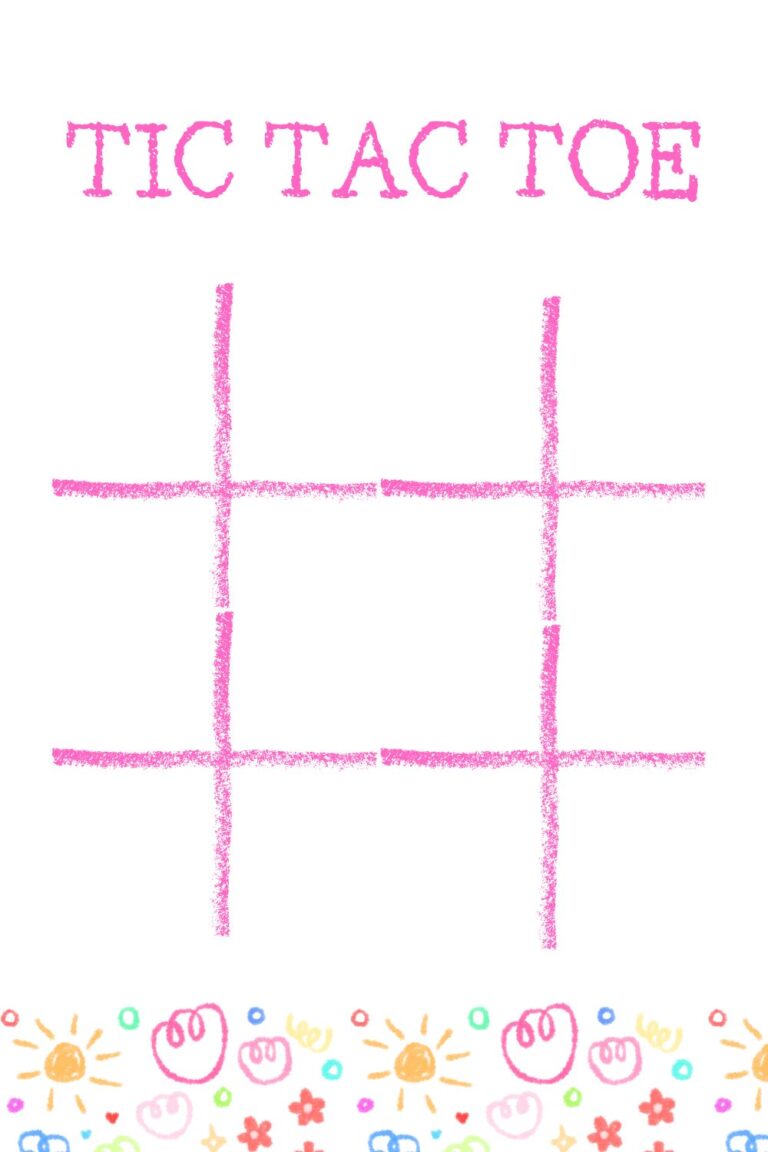 Printable Blank Tic Tac Toe Sheet Templates [PDF Included] Printables Hub