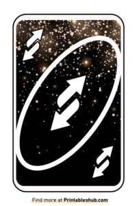 Uno Reverse Gold Free Printable UNO Reverse Cards With Blank Template [PDF Included ...
