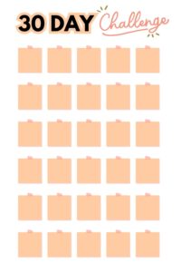 Printable 30-Day Challenge Blank Templates - Printables Hub