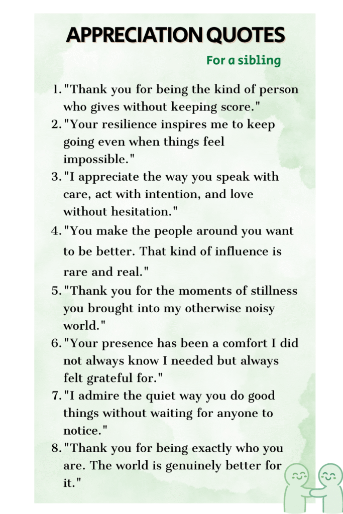 Printable List of Appreciation Quotes