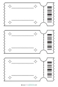Free Printable Blank Ticket Design Templates [PDF Included ...