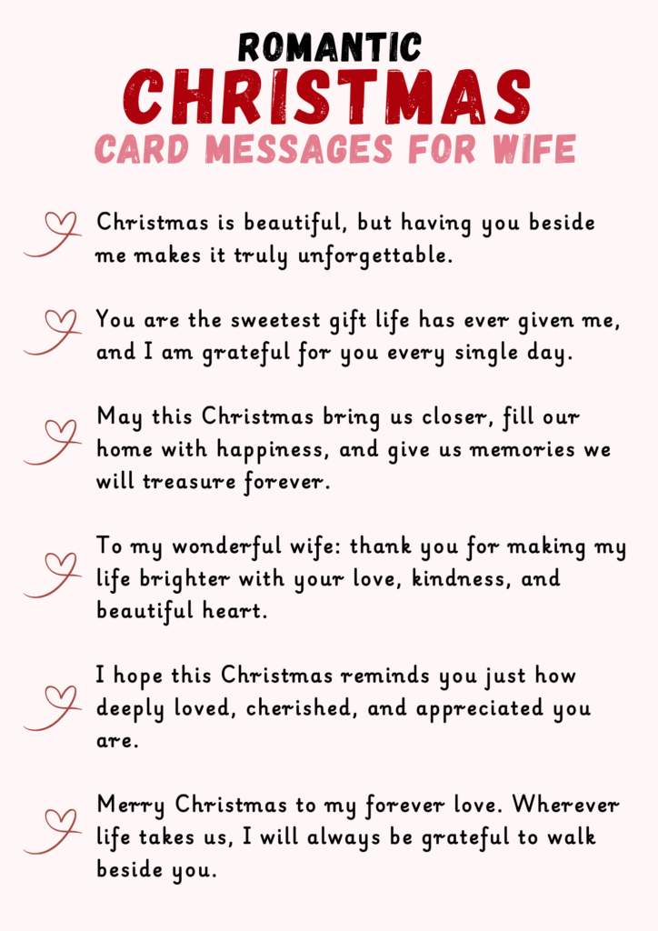 Printable Christmas Messages For Cards