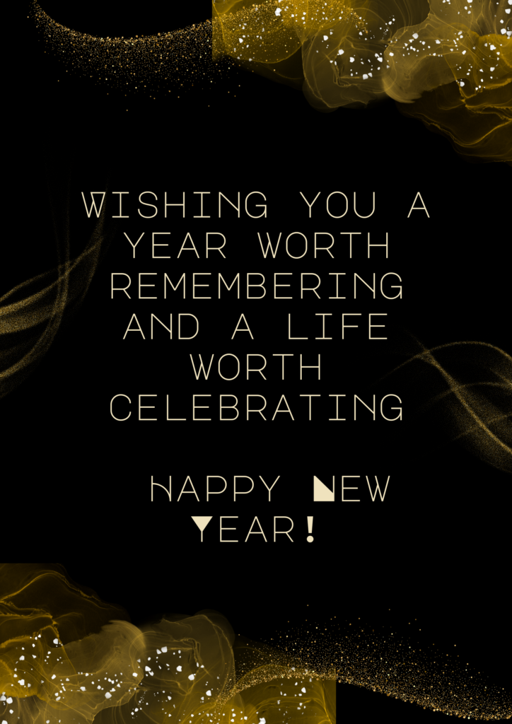 Printables New Year Wishes Card