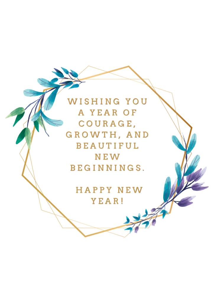Printables New Year Wishes Card