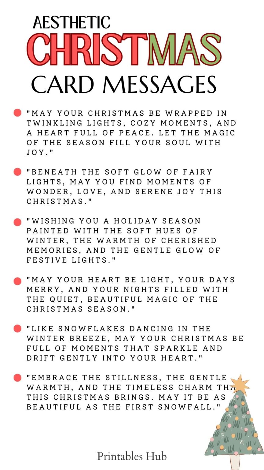 Printable Christmas Messages For Cards - Printables Hub