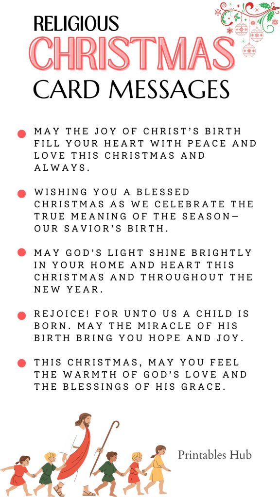 Printable Christmas Messages For Cards 
