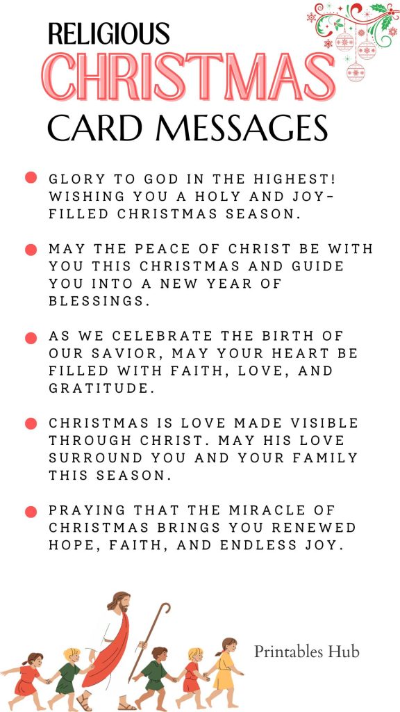 Printable Christmas Messages For Cards 