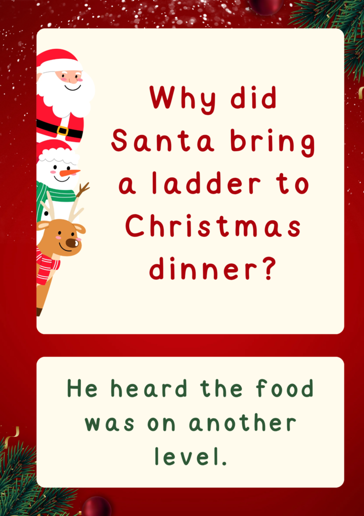 Printable Christmas jokes