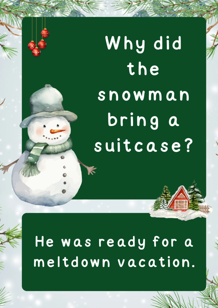 Printable Christmas jokes