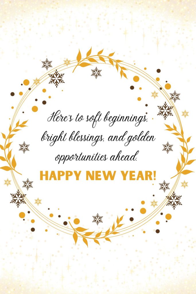 Printables New Year Wishes Card
