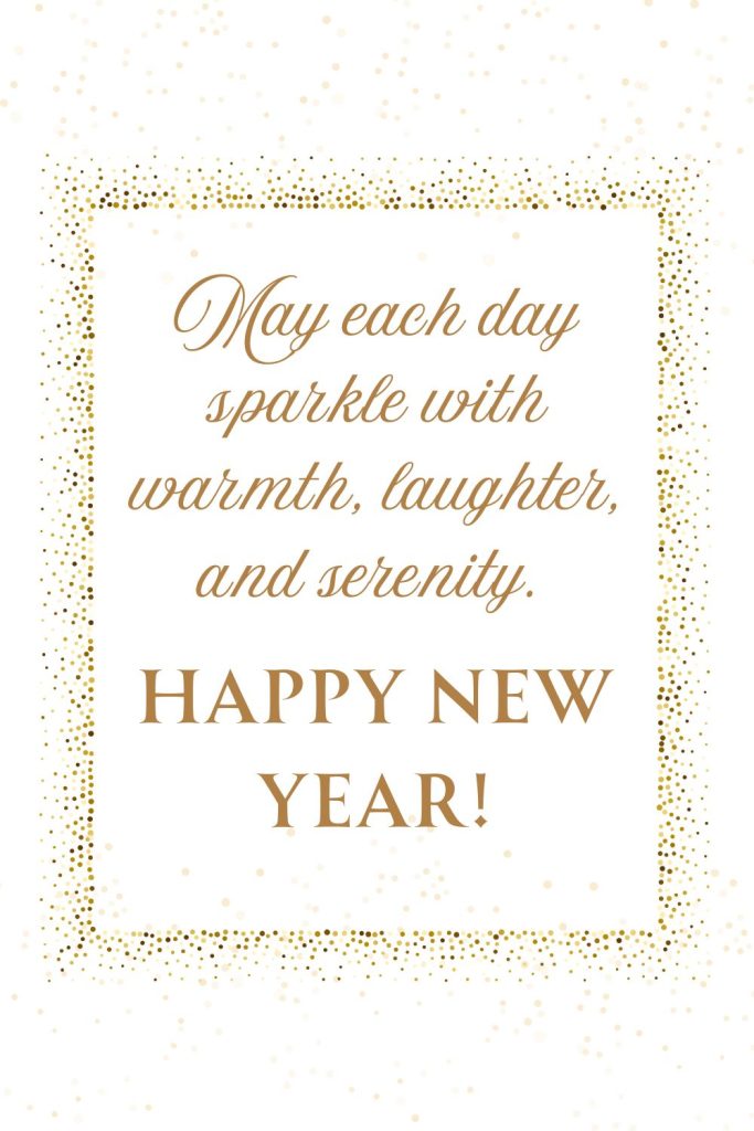 Printables New Year Wishes Card