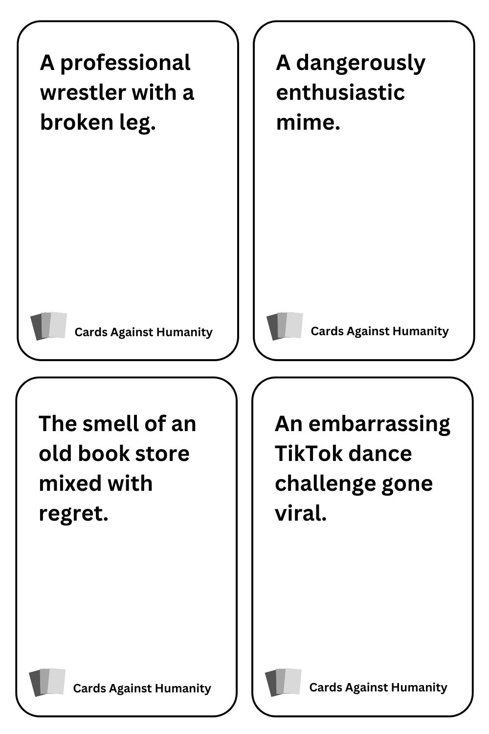 Printable Cards Against Humanity - Blank Cards Against Humanity Templates 10