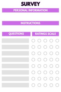 Blank Survey Templates [PDF Included] - Printables Hub