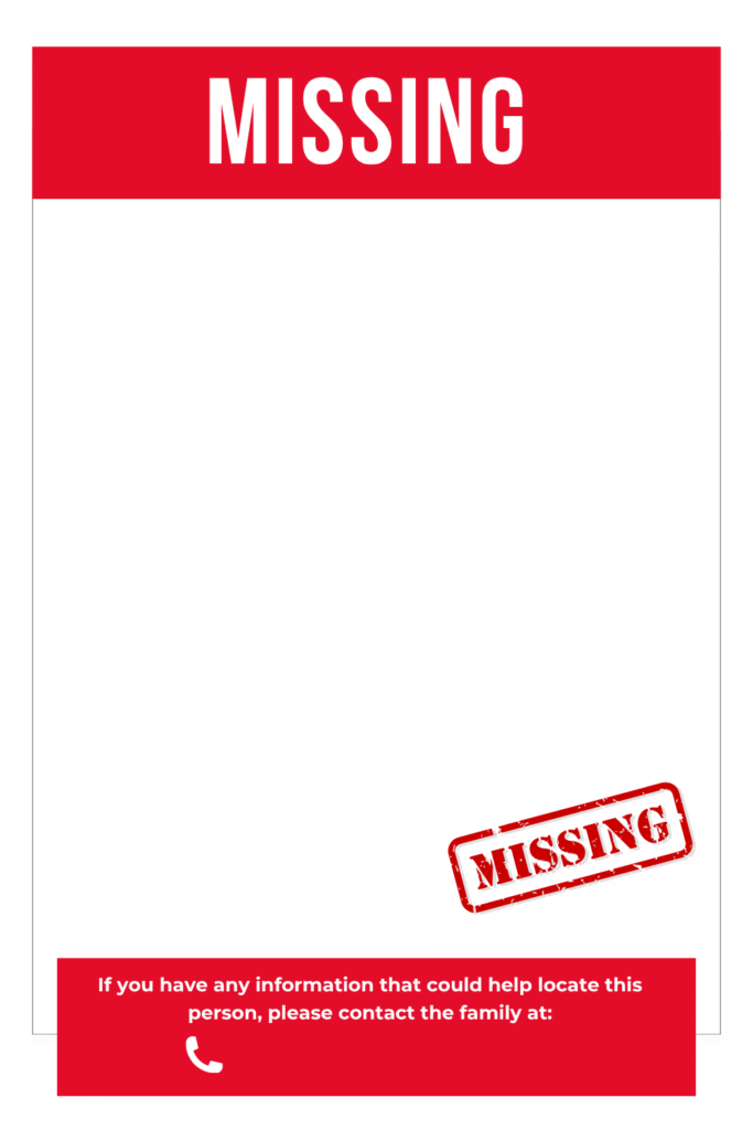 Missing poster templates