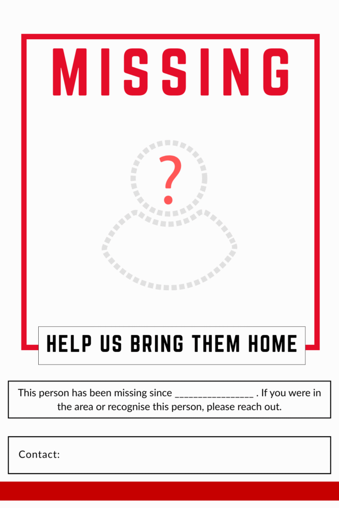 Missing poster templates