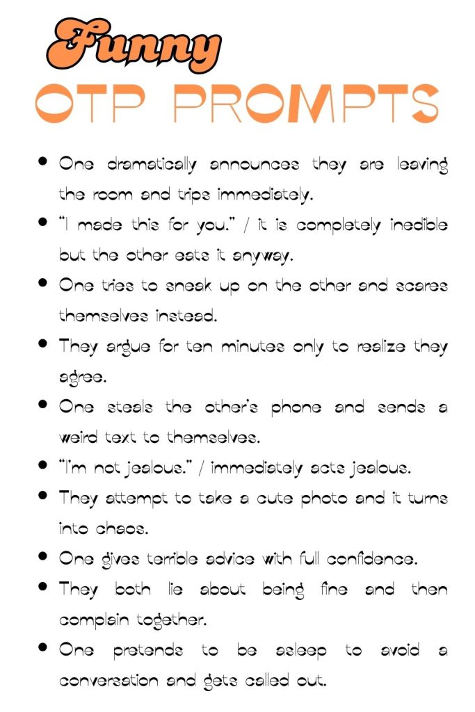 Printable Lists of OTP Prompts