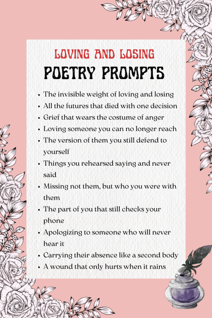 Diverse Lists of Poetry Prompts