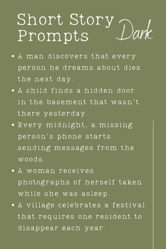 Printable Lists of Short Story Prompts