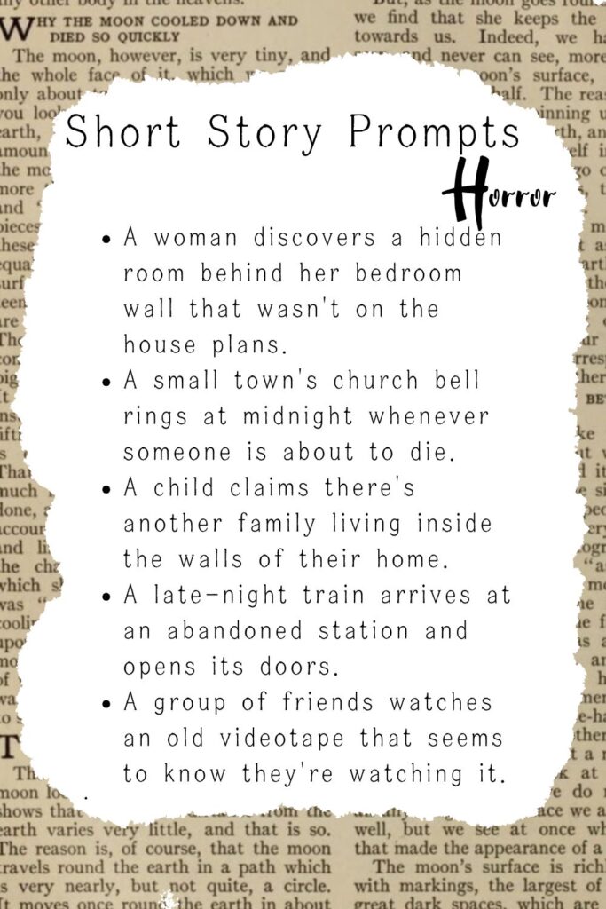 Printable Lists of Short Story Prompts