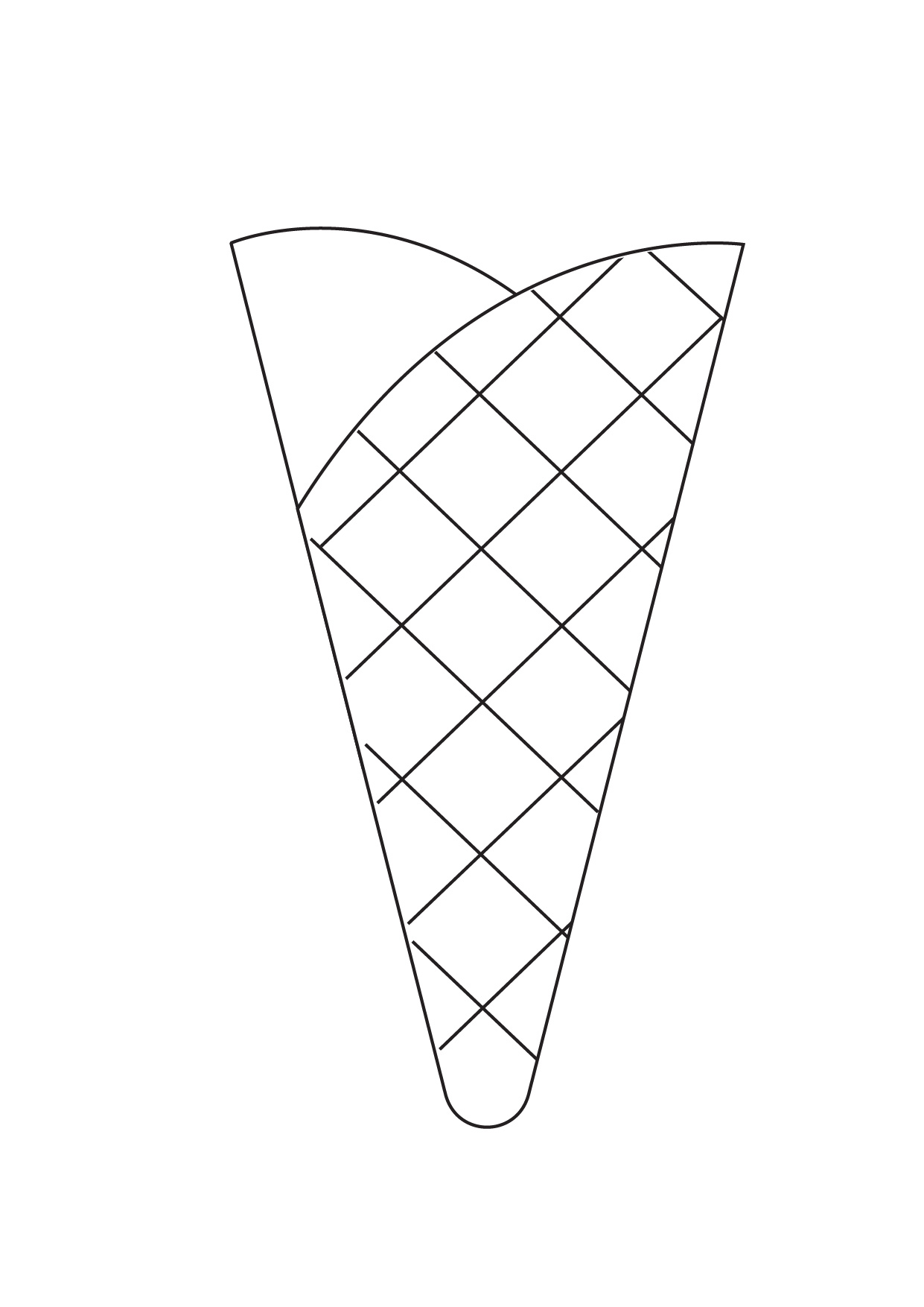 Printable Ice Cream Cone Templates Printables Hub Printable Ice Cream Cone Templates Printables Hub