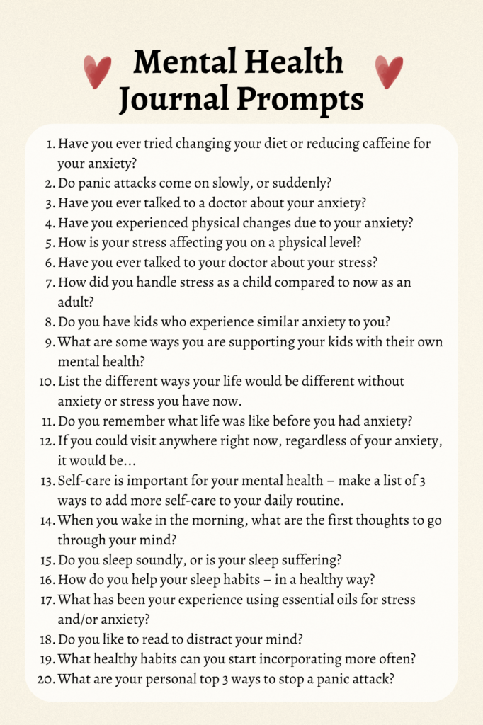 Mental Health Journal Prompts