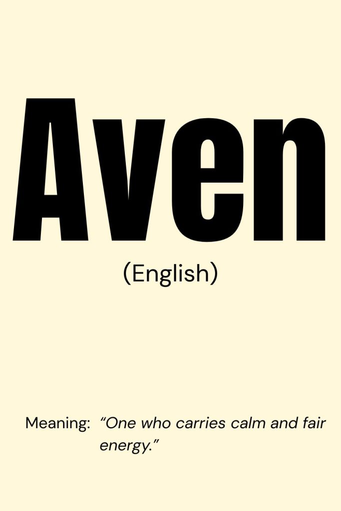 List Of Names with their Meanings